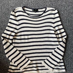 Nili Lotan Julia Striped Cashmere Sweater sz S